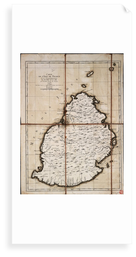 Carte de l'Isle de France levee geometriquement par Mr. l'Abbe de la Caille, de l'Academie Royale des Sciences, en 1753 by Ll'Abbe de la Caille; Lattre