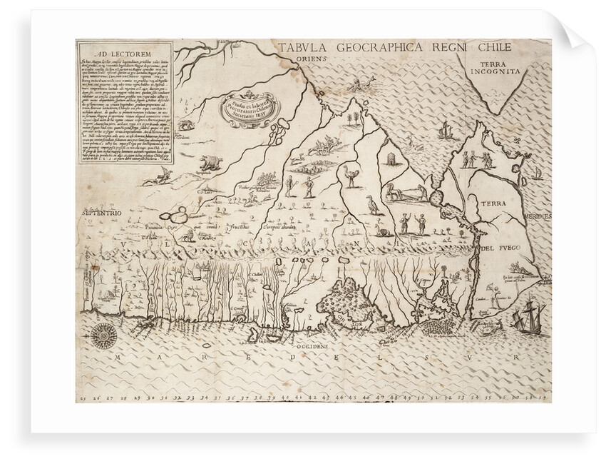 Map of Chile compiled by Jesuits, 1646 by Society of Jesus