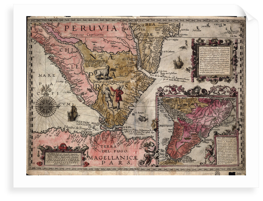 The southern tip of Peru, South America by Johannes Doetecum