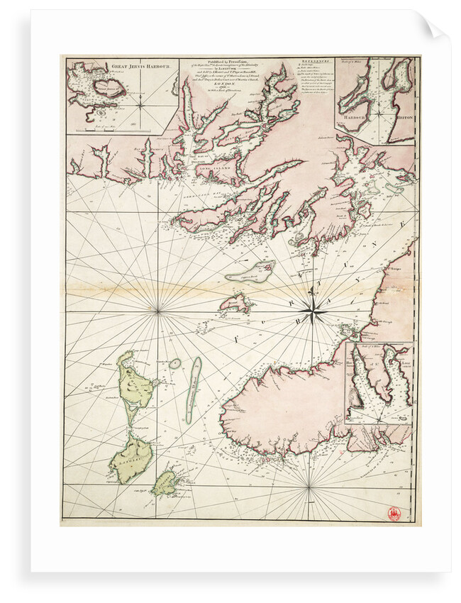 Part of south coast of Newfoundland including Fortune Bay by James Cook