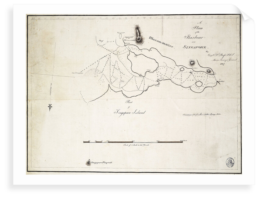 A plan of the harbour near Singapore by Captain D.l. Ross, FRS Marine Surveyor General by D.l. Ross