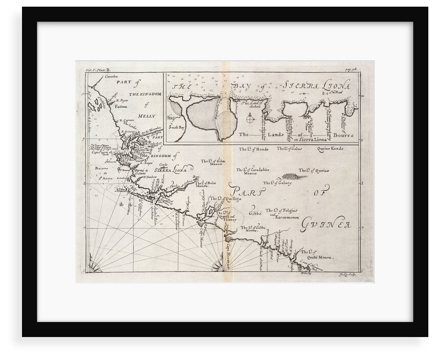 Chart of Sierra Leone, Africa by J. Kip