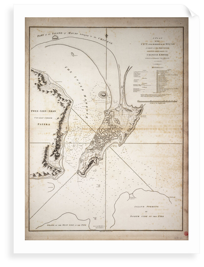 A plan of the city and harbour of Macao, a colony of the Portugueze situated at the southern extremity of the Chinese Empire by B. Baker; George Nichol