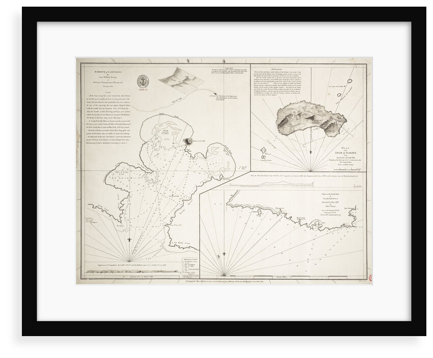 Map of Lampedusa, Sicily by Alexander Dalrymple