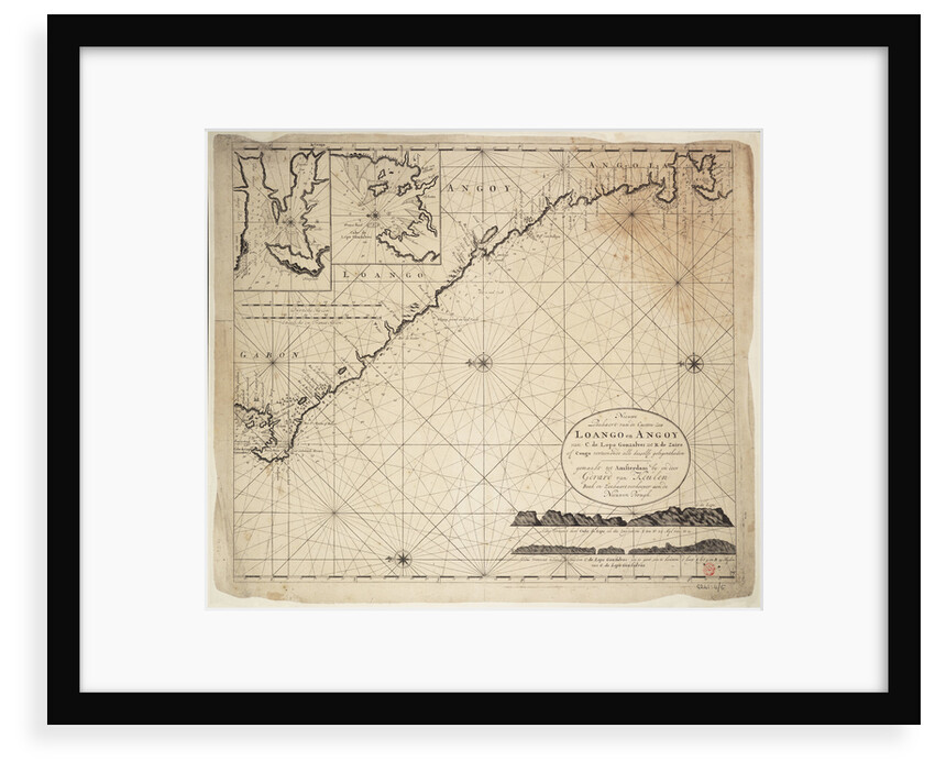 Chart of Gulf of Guinea, Africa by Gerard van Keulen