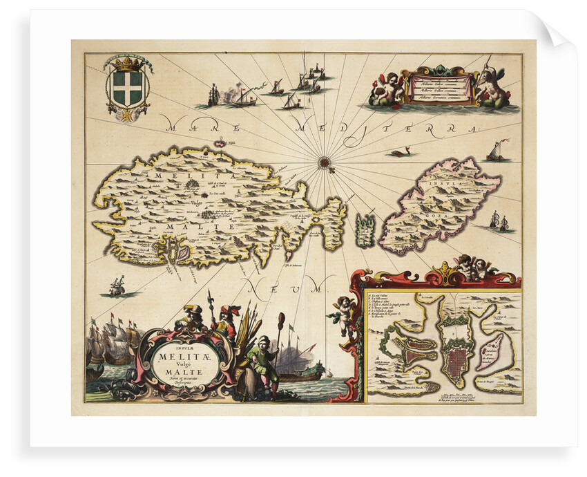 Map of Malta and Gozo by unknown