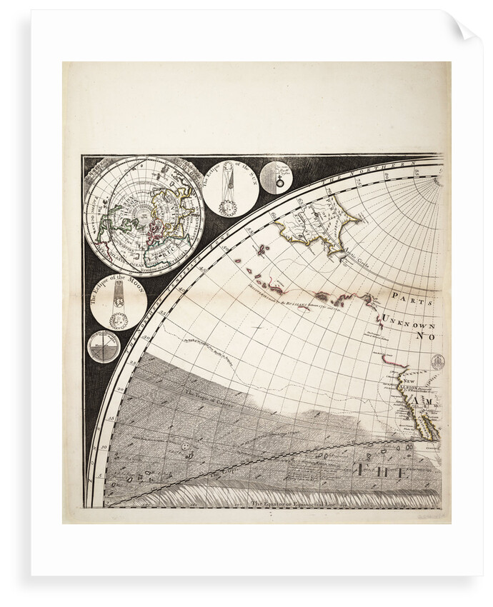 A new and correct map of the world (section) by Sayer & Bennett
