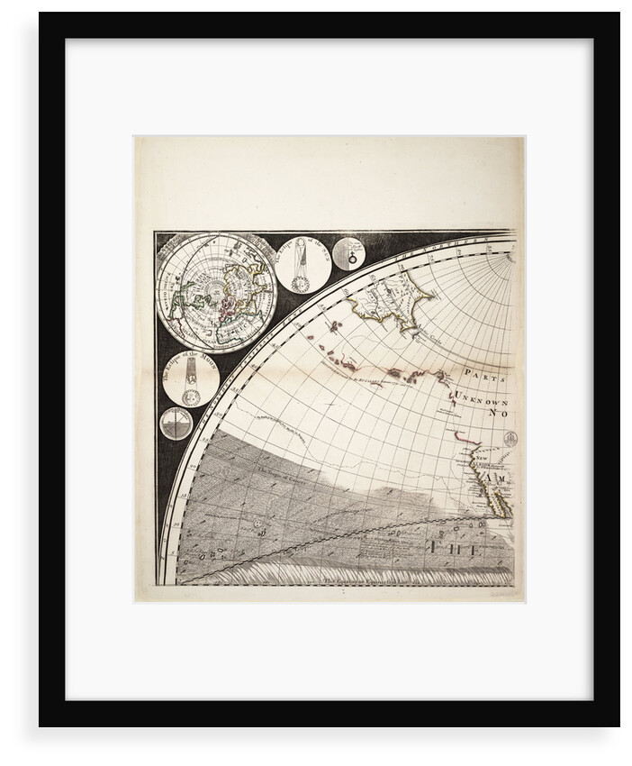 A new and correct map of the world (section) by Sayer & Bennett