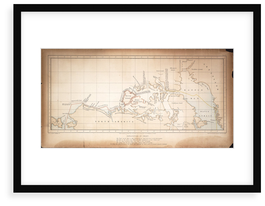 Chart of the North West Passage by S. Gurney Cresswell; Day & Son