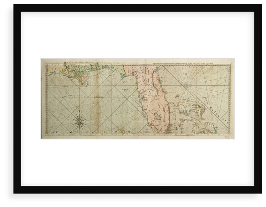 Map of Florida, 1775 by Thomas Jefferys