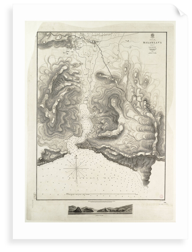 Balaklava Bay, Black Sea, surveyed by Commander Spratt of HMSV 'Spitfire', 1854 by Thomas Spratt