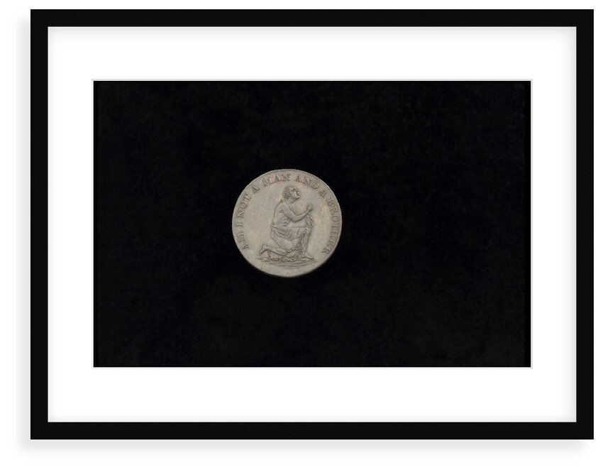 Anti-slavery halfpenny by unknown