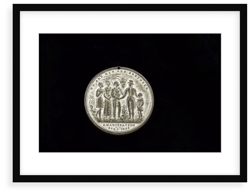 Medal commemorating the 'Emancipation in the West Indies' by Thomas Halliday