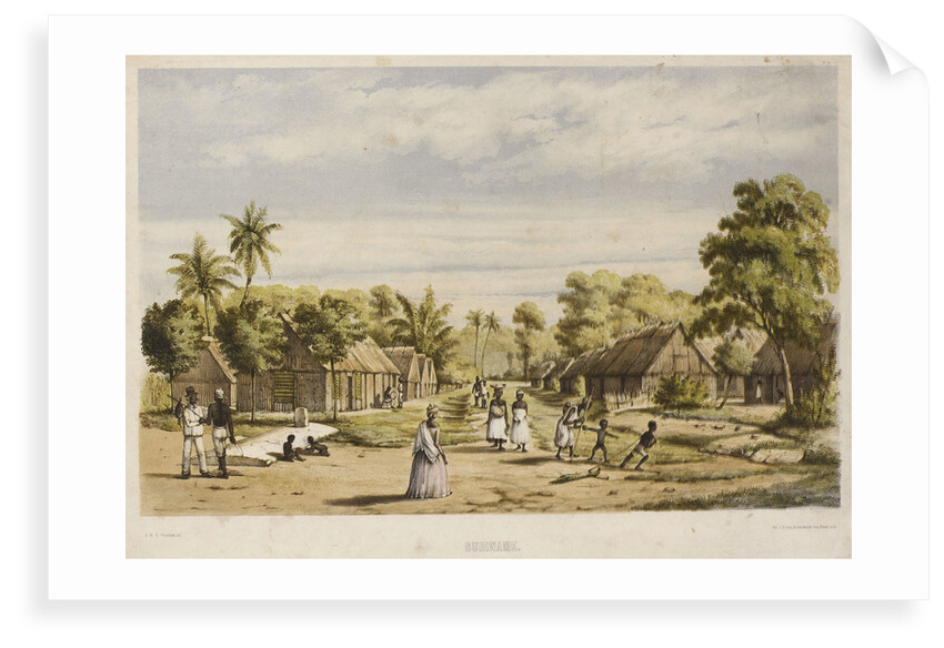 Slave plantation at Surinam, South America by unknown