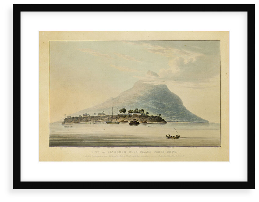 View of Clarence Cove, Island Fernando Po by Rosenburgh