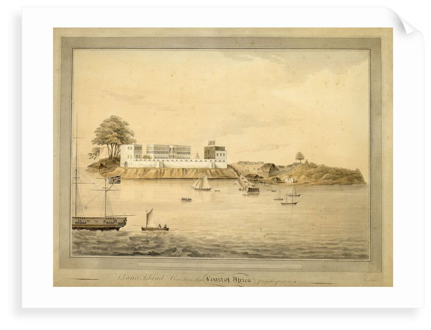 View of Bance Island, Sierra Leone, Africa by Joseph Corry