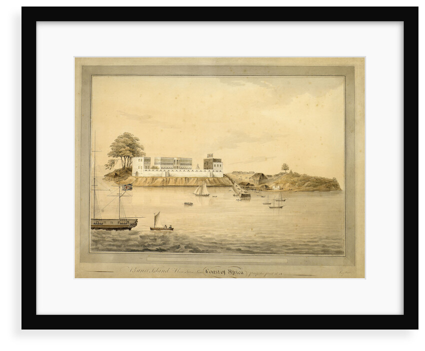 View of Bance Island, Sierra Leone, Africa by Joseph Corry