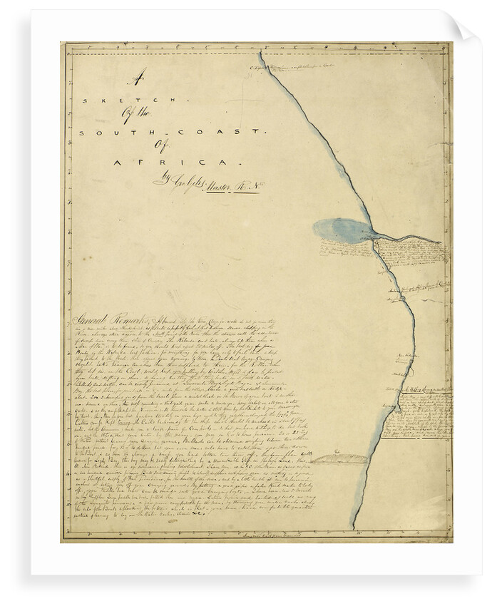 Sketch of the South-Coast of Africa by George Giles