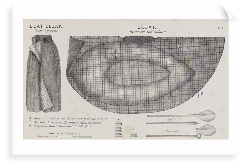 Halkett's boat-cloak or cloak-boat by Unknown