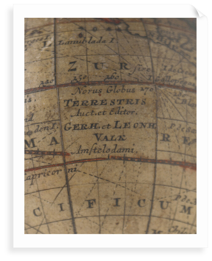 Inscription in South Pacific Ocean by Gerard Valk