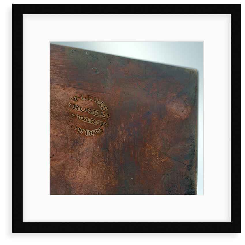 Inscription on reverse by Bale