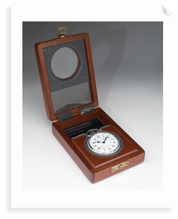 Deck watch in case by Hamilton Watch Co.