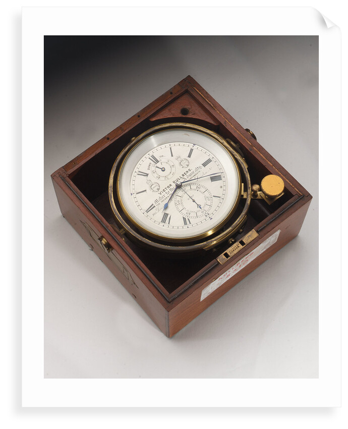 Marine chronometer in case by Victor Kullberg