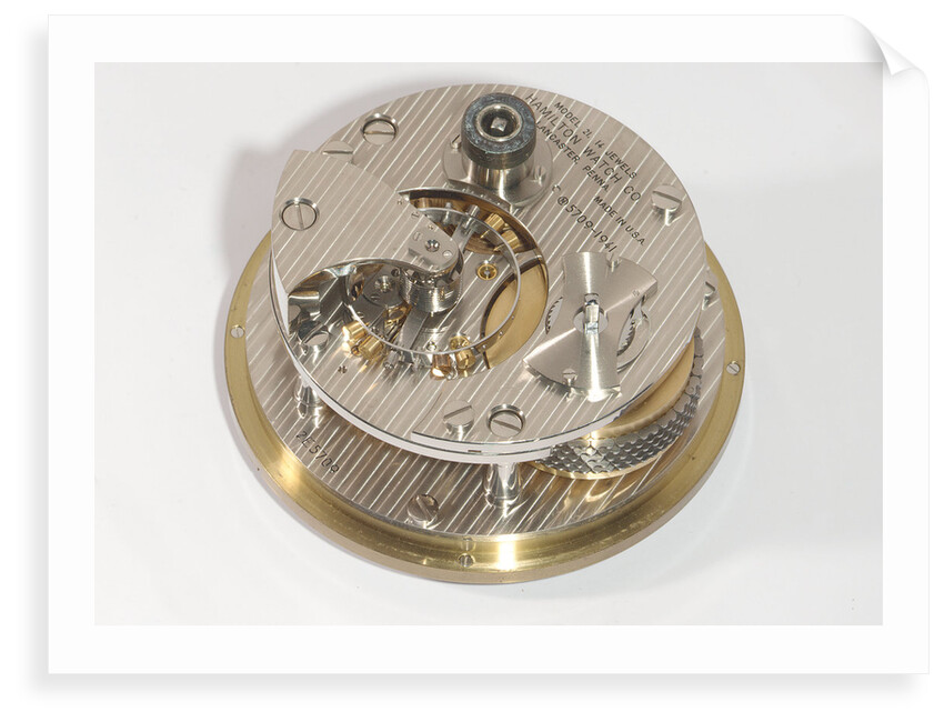 Marine chronometer, movement by Hamilton Watch Co.
