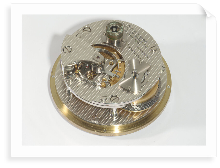 Marine chronometer, movement by Hamilton Watch Co.