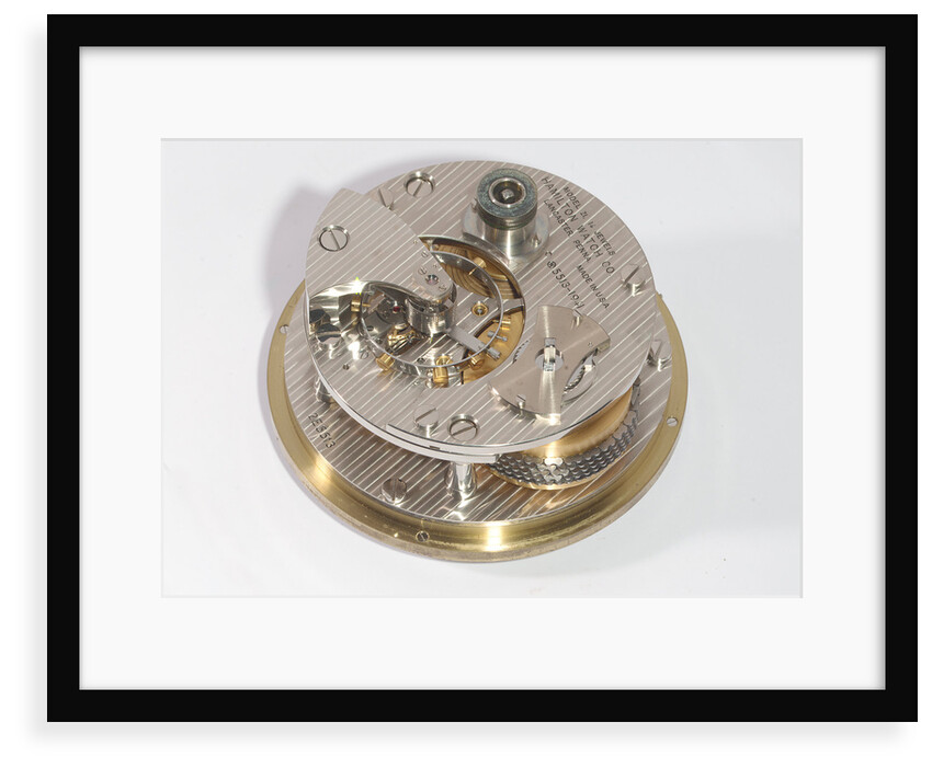 Marine chronometer, movement by Hamilton Watch Co.