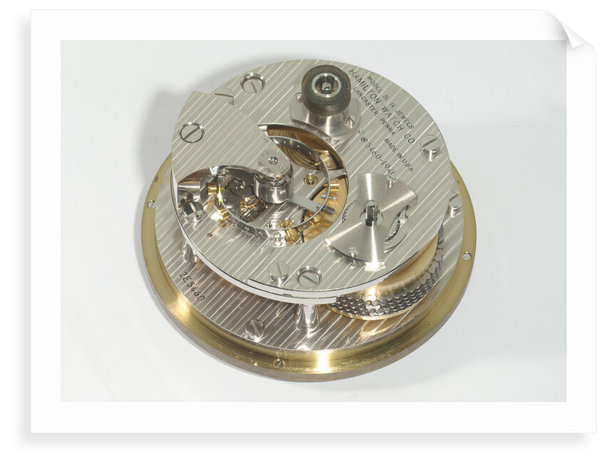 Marine chronometer, movement by Hamilton Watch Co.