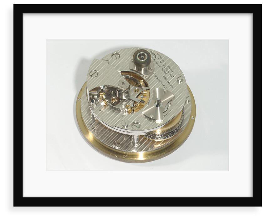 Marine chronometer, movement by Hamilton Watch Co.