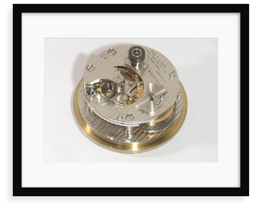 Marine chronometer, movement by Hamilton Watch Co.