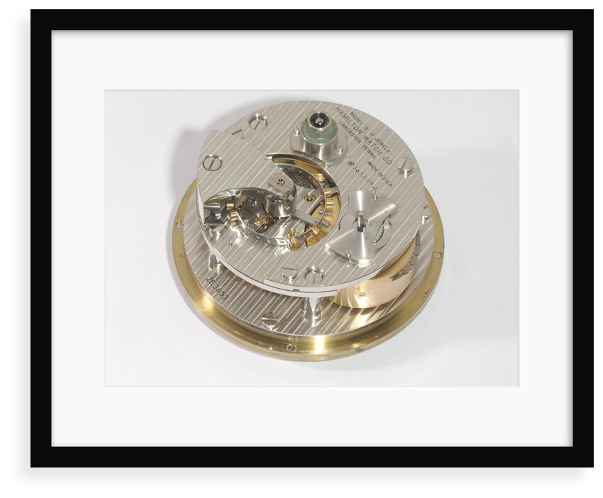 Marine chronometer, movement by Hamilton Watch Co.