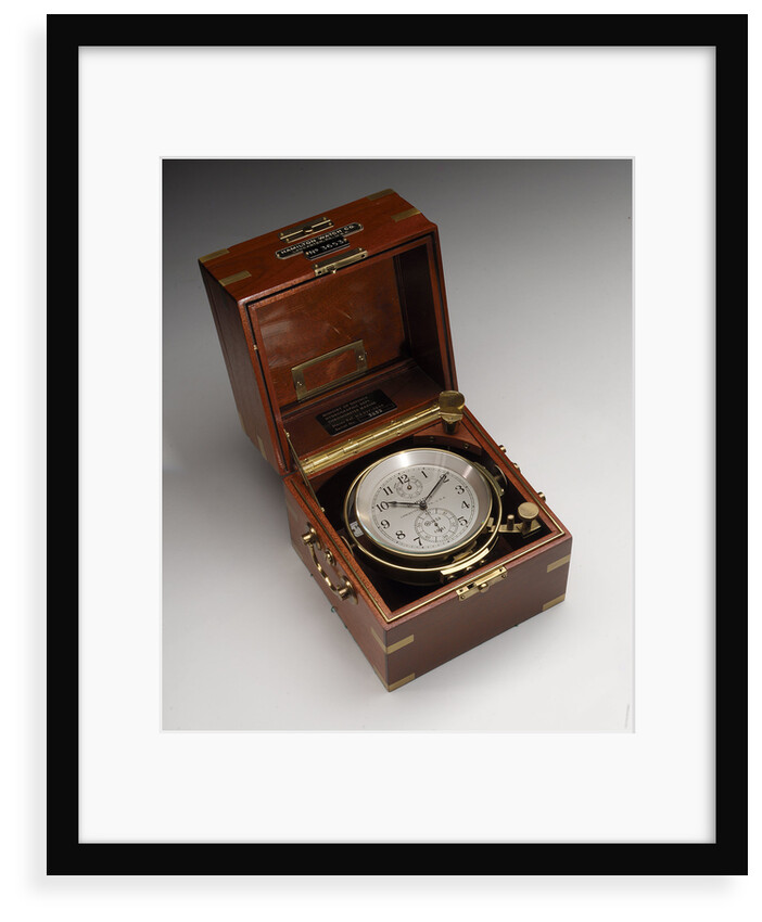 Marine chronometer in case by Hamilton Watch Co.