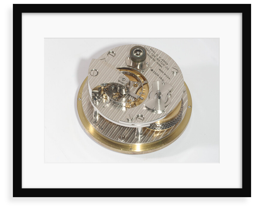 Marine chronometer, movement by Hamilton Watch Co.