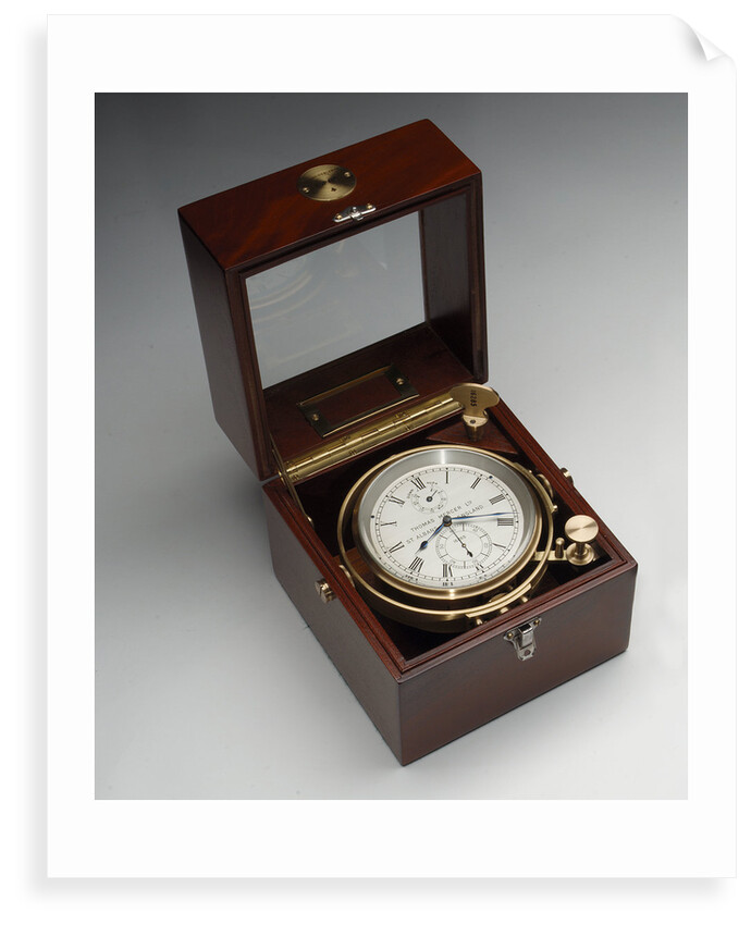 Marine chronometer in case by Mercer