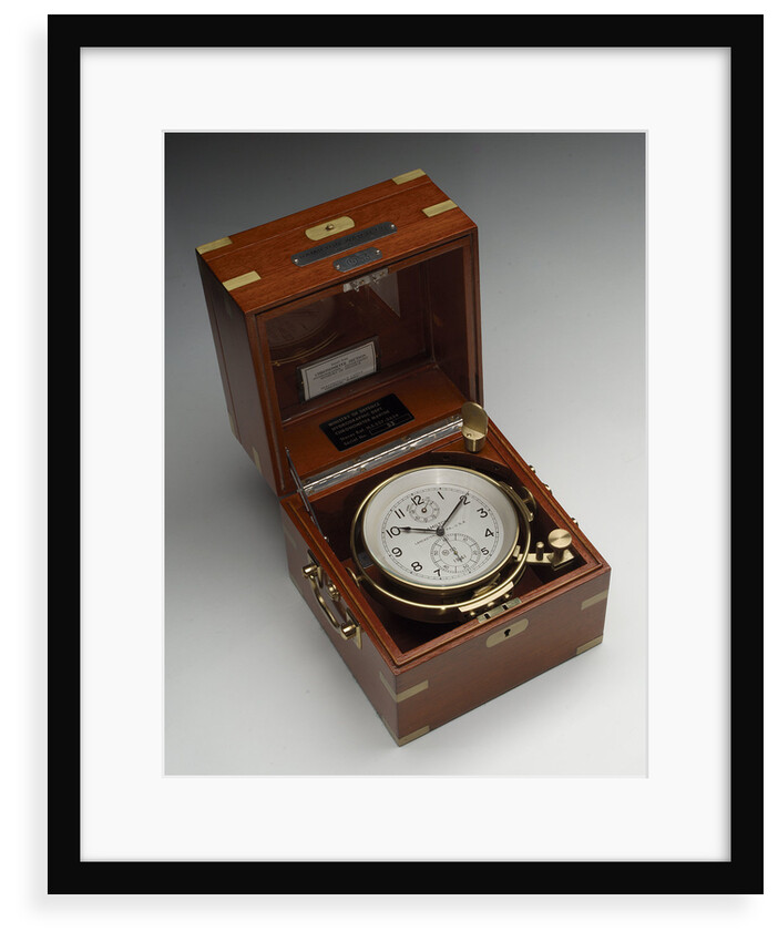 Marine chronometer in case by Hamilton Watch Co.