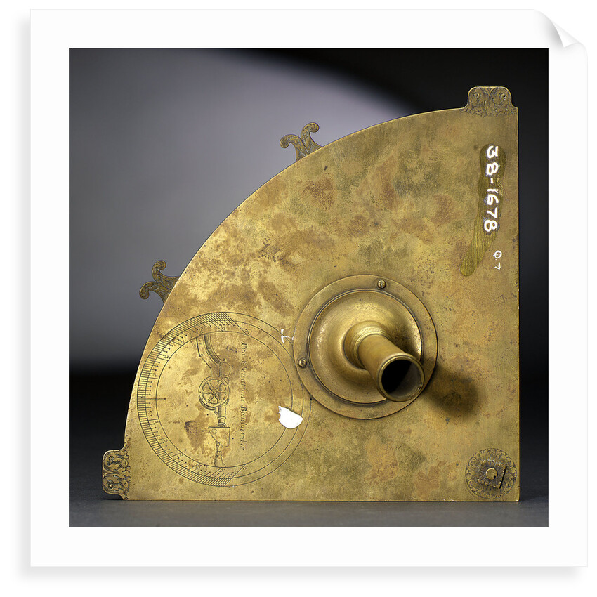 Reverse of Gunner's quadrant by Dominicus Lusuerg