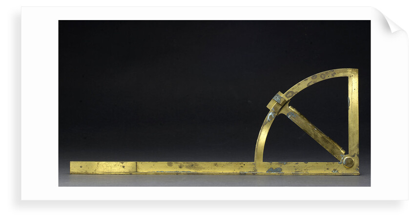 Reverse of Gunner's quadrant by George Adams