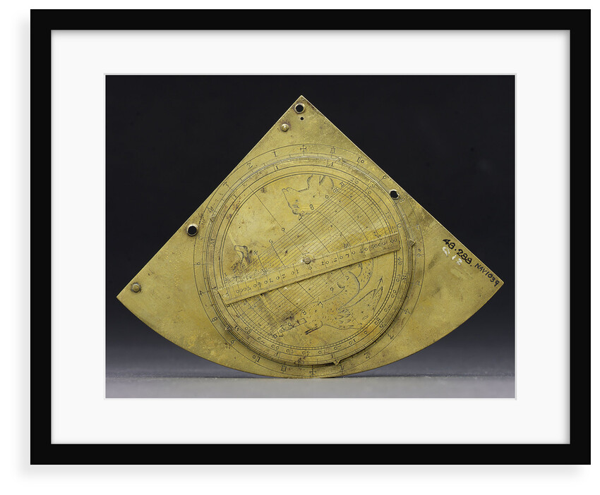 Obverse of Gunter quadrant by John Prujean