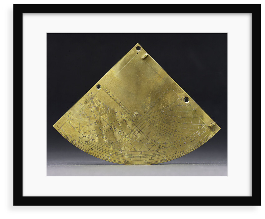 Reverse of Gunter quadrant by John Prujean