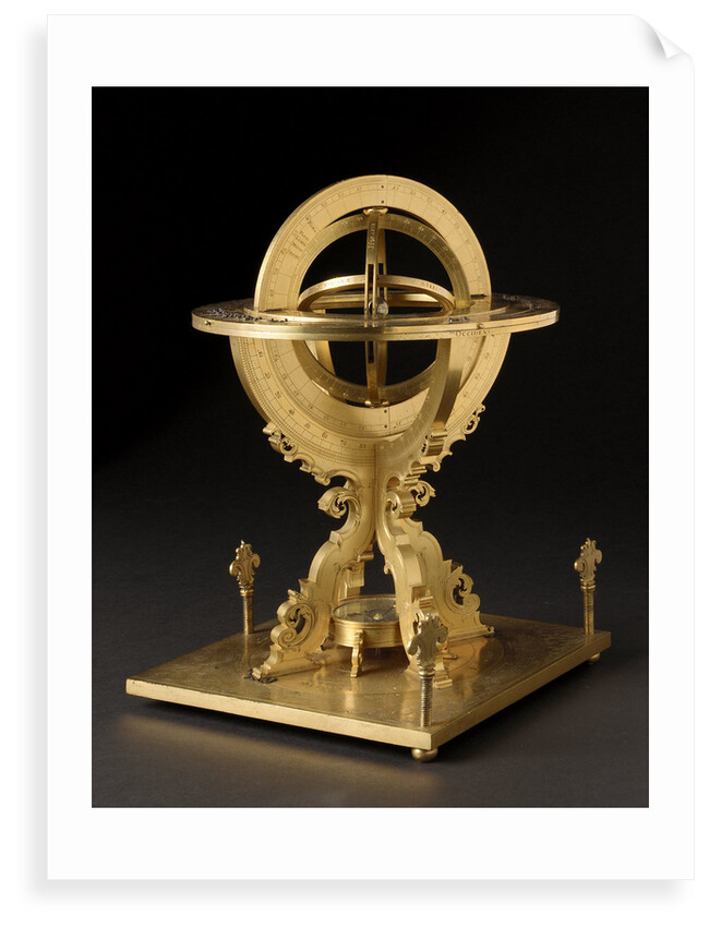 Universal equinoctial armillary dial by Mathias Hauser