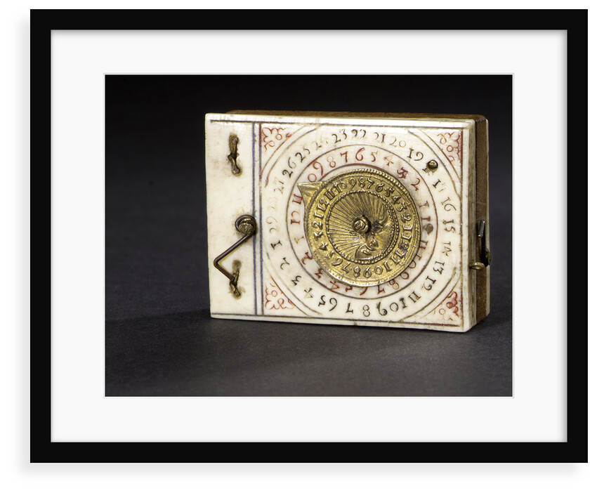 Diptych dial, leaf Ia by Leonhard Andreas Karner