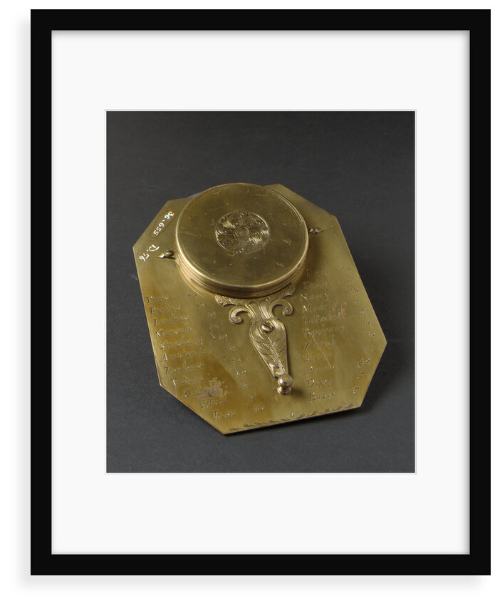 Butterfield dial for latitudes 35-60 North, reverse by Chapotot