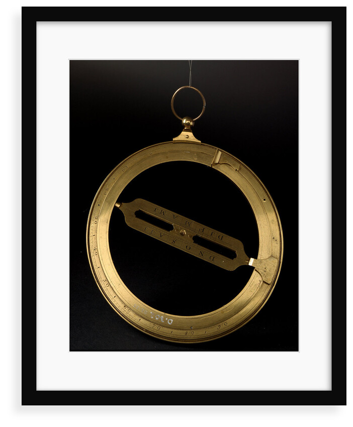 Universal equinoctial ring dial, reverse side by John Jones