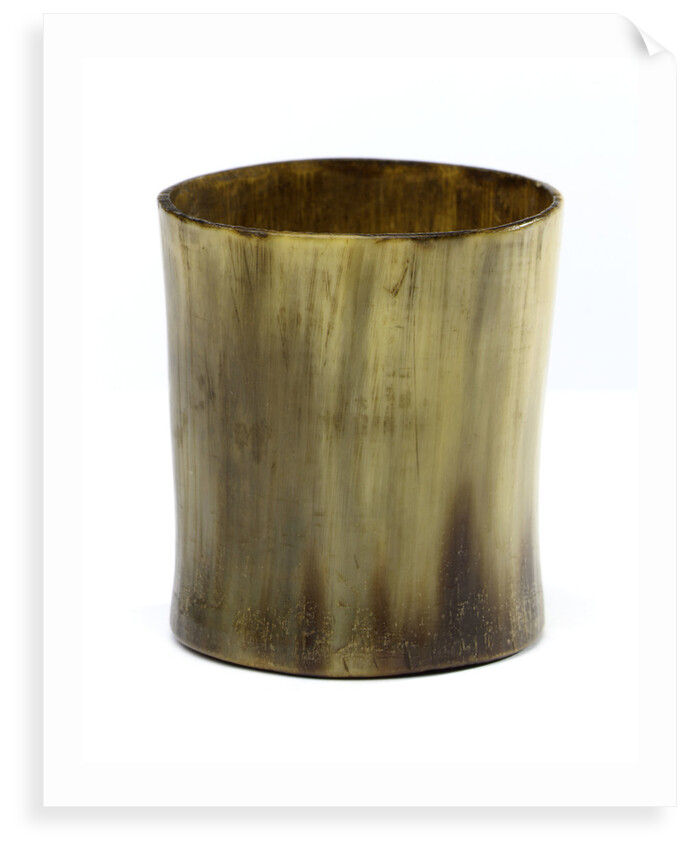 Horn beaker by unknown