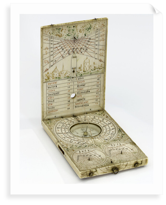 Diptych dial, leaves Ib and IIa by Thomas Ducher