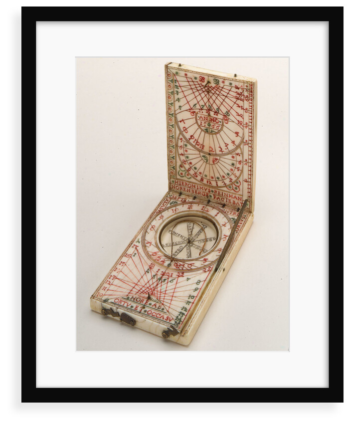 Diptych dial, leaves Ib and IIa by Hieronymus Reinman