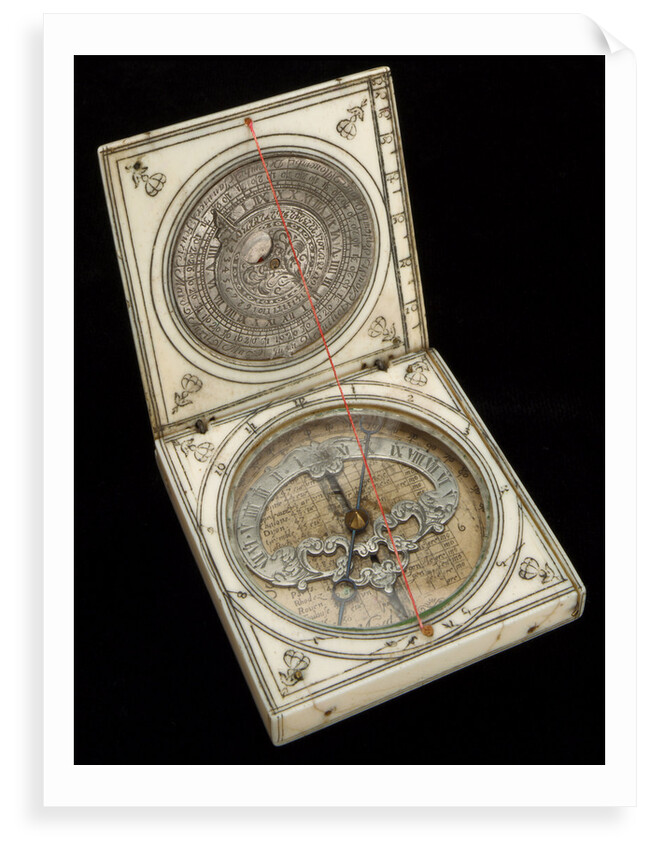Dieppe magnetic azimuth dial, leaves Ib and IIa by unknown